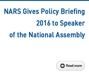 NARS Gives Policy Briefing 2016 to Speaker of the National Assembly Read more