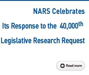 NARS Celebrates Its Response to the 40,000th Legislative Research Request Read more