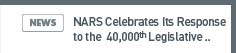 NARS NEWS: NARS Celebrates Its Response to the 40,000th Legislative Research Request