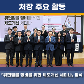 위헌법률 정비를 위한 제도개선 세미나 참석